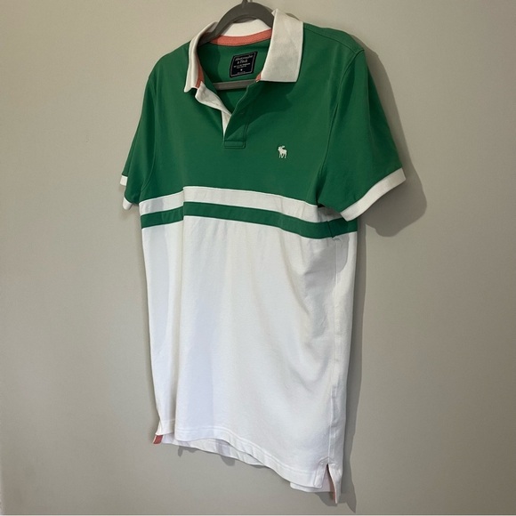 Preppy Abercrombie&Fitch polo men’s shirt medium Y2K - Picture 2 of 11